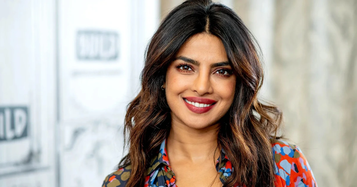 Priyanka Chopra behind the scenes of a Bollywood movie shoot