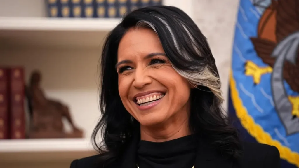 Portrait of Tulsi Gabbard addressing the U.S. Congress