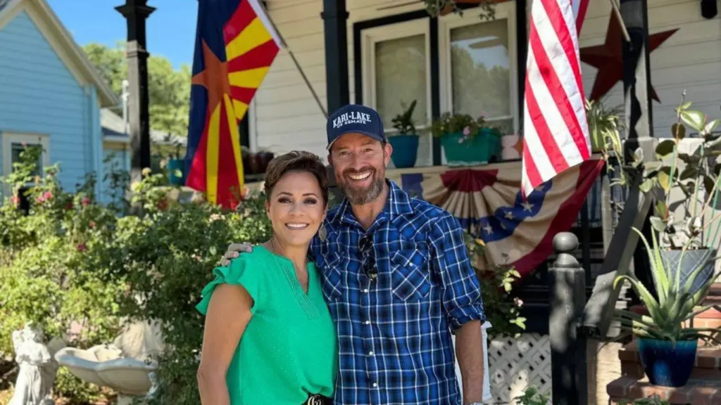 Kari Lake with her husband Jeff Halperin