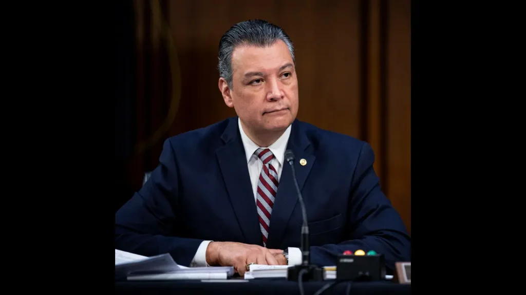 Alex Padilla California Senator Arrest Sparks Debate: A Story of Struggle, Service, and Representation Alex Padilla at California State Capitol discussing climate change policy