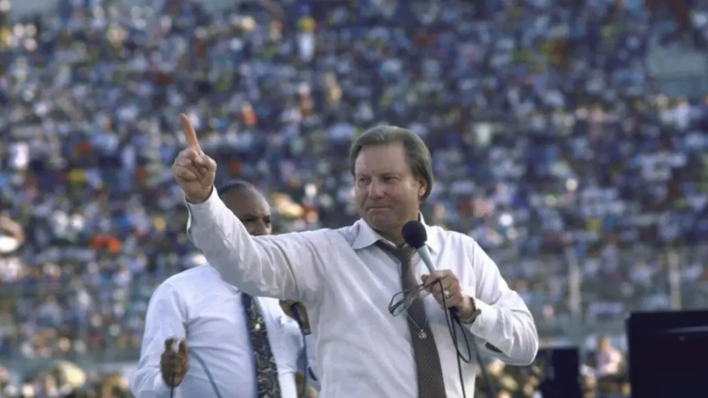 Vintage photo of Jimmy Swaggart in 1980s Vintage photo of Jimmy Swaggart in 1980s